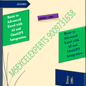 Basic to Advanced Excel with AI and ChatGPT Integration eBook